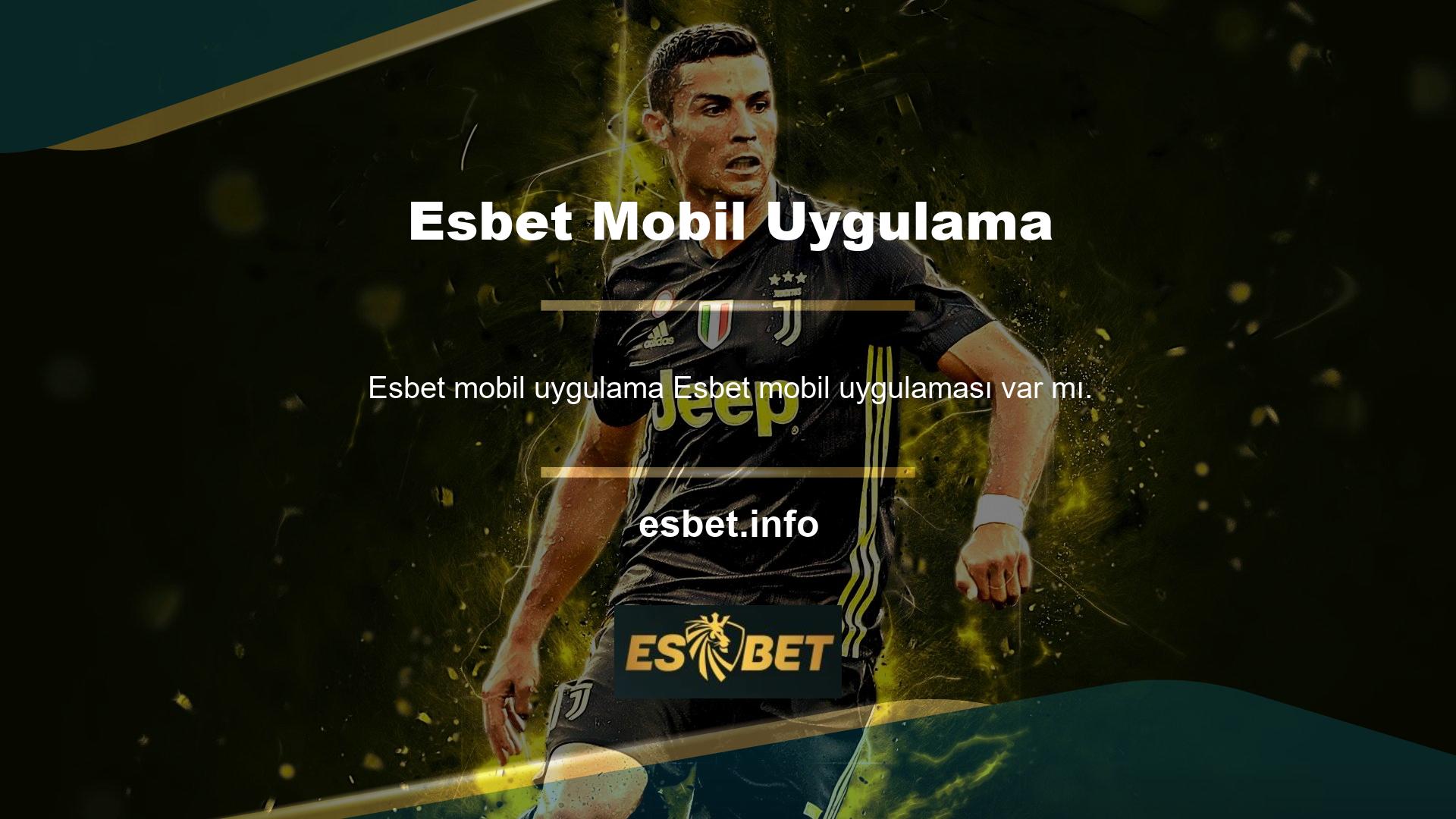 Canlı ve sanal oyunlara erişim sağlayan çevrimiçi bahis sitesi Esbet mobil uygulaması için mevcut oturum açma adresiniz mi? Bilgi ve İletişim Teknolojileri Departmanı tarafından kapatılmayan ve yeni bir alan adıyla erişilebilen herhangi bir Türk adresini kullanabilirsiniz